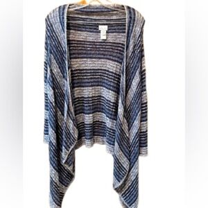 Woman’s Kim Rogers Shawl sweater 2X blue